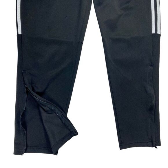 Adidas Track Pants XL Black Athletic Ankle Zip Pockets Performance Training Pant - Picture 5 of 11